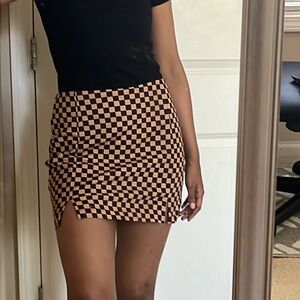 Brown checkered shirt